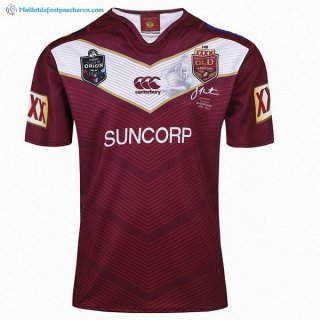 Maillot Rugby QLD Maroons 2017 2018 Rouge Pas Cher