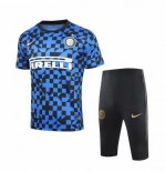 Entrainement Inter Milan Ensemble Complet 2019 2020 Bleu Noir Pas Cher