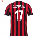 Maillot Milan Domicile C.Zapata 2017 2018 Pas Cher