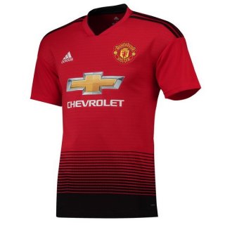 Maillot Manchester United Domicile 2018 2019 Rouge Pas Cher Maillot Manchester United Domicile 2018 2019 Rouge Pas Cher