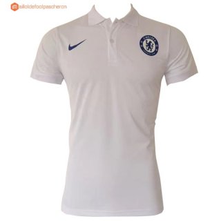 Polo Chelsea 2017 2018 Blanc Pas Cher Polo Chelsea 2017 2018 Blanc Pas Cher
