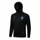 Sweat Shirt Capuche Marseille 2022 2023 Noir