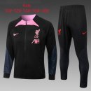 Enfant Survetement Liverpool 2023 Noir Rose