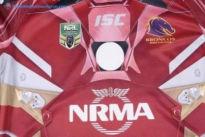 Maillot Rugby Brisbane Broncos 2017 2018 Rouge Pas Cher