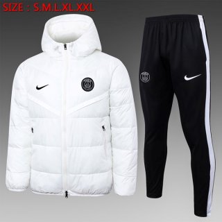 Manteau de duvet PSG Ensemble Complet 2024 2025 Blanc 2 Manteau de duvet PSG Ensemble Complet 2024 2025 Blanc 2