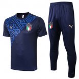 Entrainement Italie Ensemble Complet 2020 Bleu Pas Cher