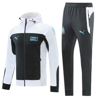 Sweat Shirt Capuche Marseille 2021 2022 Blanc Noir Pas Cher Sweat Shirt Capuche Marseille 2021 2022 Blanc Noir Pas Cher