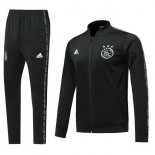 Survetement Ajax 2019 2020 Noir Blanc Pas Cher