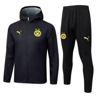 Coupe Vent Capuche Dortmund Noir 2025 2026 5