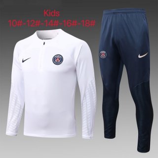 Enfant Survetement Training PSG 2023 Blanc Enfant Survetement Training PSG 2023 Blanc