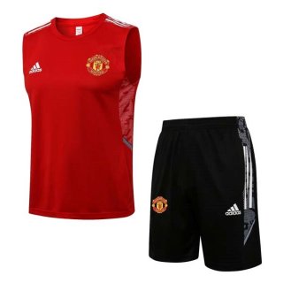 Maillot Manchester United Sans Manches 2022 Rouge Noir Maillot Manchester United Sans Manches 2022 Rouge Noir
