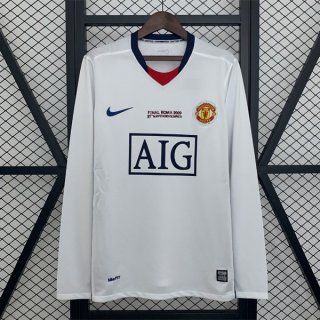 Maillot M-U Exterieur Retro Champions League ML 2008-2009 Maillot M-U Exterieur Retro Champions League ML 2008-2009