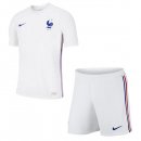 Maillot France Exterieur Enfant 2020 Blanc Pas Cher