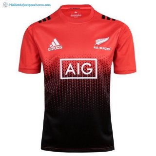 Entrainement All Blacks 2017 2018 Orange Noir Pas Cher