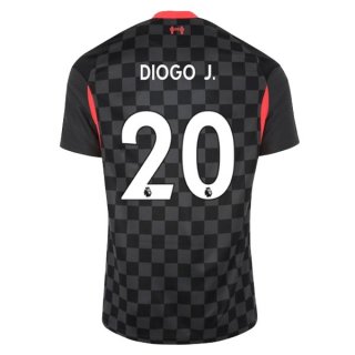 Maillot Liverpool NO.20 Diogo Jota Third 2020 2021 Noir Pas Cher