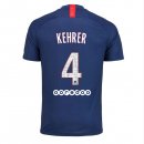 Maillot Paris Saint Germain NO.4 Kehrer Domicile 2019 2020 Bleu Pas Cher