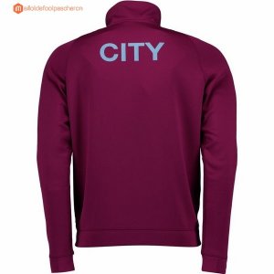 Veste Manchester City 2017 2018 Rouge Marine Pas Cher