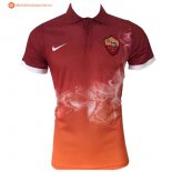 Polo AS Roma 2017 2018 Orange Pas Cher