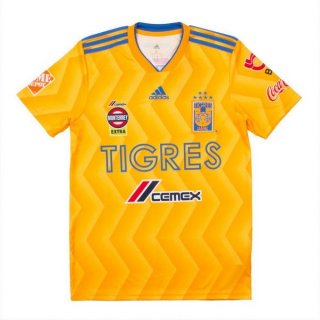 Maillot Tigres UANL Domicile 2018 2019 Jaune Pas Cher