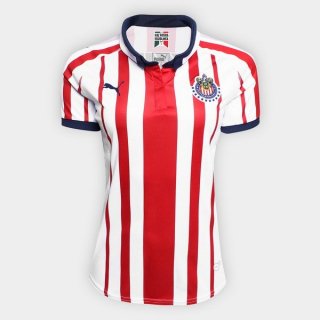 Maillot CD Guadalajara Domicile Femme 2018 2019 Rouge Blanc Pas Cher Maillot CD Guadalajara Domicile Femme 2018 2019 Rouge Blanc Pas Cher