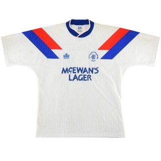 Thailande Maillot Rangers Exterieur Retro 1990 1992 Blanc Pas Cher Thailande Maillot Rangers Exterieur Retro 1990 1992 Blanc Pas Cher