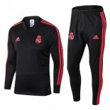 Survetement Enfant Real Madrid 2018 2019 Noir Rouge Pas Cher