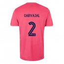 Maillot Real Madrid Exterieur NO.2 Carvajal 2020 2021 Rose Pas Cher