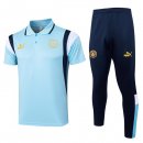 Polo Manchester City Ensemble Complet 2024 2025 Bleu
