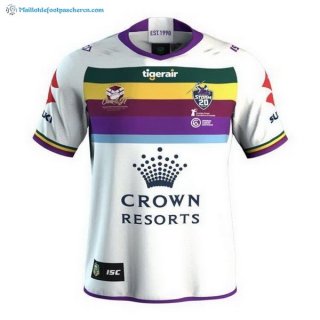 Maillot Rugby Melbourne Storm Testimonial 2018 Blanc Pas Cher Maillot Rugby Melbourne Storm Testimonial 2018 Blanc Pas Cher