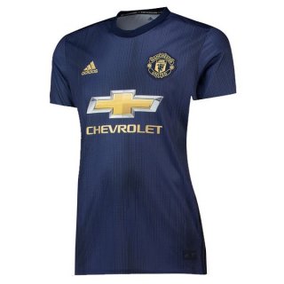 Maillot Manchester United Third Femme 2018 2019 Bleu Pas Cher