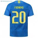 Maillot Brésil Exterieur Firmino 2018 Bleu Pas Cher