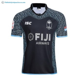 Maillot Rugby Fiyi Exterieur 2018 2019 Noir Pas Cher