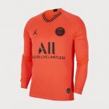 Maillot Paris Saint Germain Exterieur ML 2019 2020 Orange Pas Cher