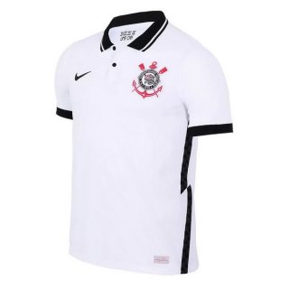 Thailande Maillot Corinthians Paulista Domicile 2020 2021 Blanc Pas Cher