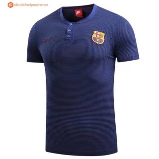 Polo Barcelona 2017 2018 Bleu Marine Pas Cher