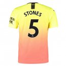 Maillot Manchester City NO.5 Stones Third 2019 2020 Orange Pas Cher