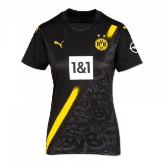 Maillot Borussia Dortmund Exterieur Femme 2020 2021 Noir Pas Cher