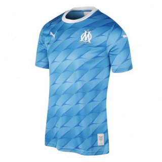 Thailande Maillot Marseille Exterieur 2019 2020 Bleu Clair Pas Cher