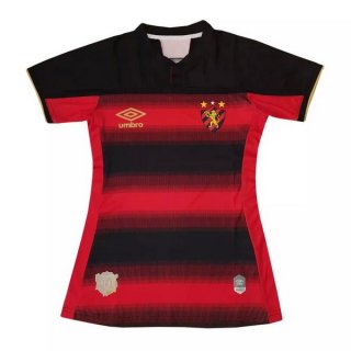 Maillot Recife Domicile Femme 2020 2021 Rouge Noir Pas Cher