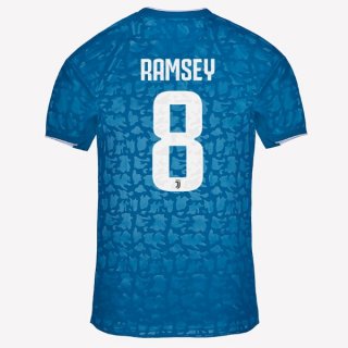 Maillot Juventus NO.8 Ramsey Third 2019 2020 Bleu Pas Cher