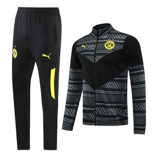 Survetement Borussia Dortmund 2022 2023 Gris Noir Survetement Borussia Dortmund 2022 2023 Gris Noir