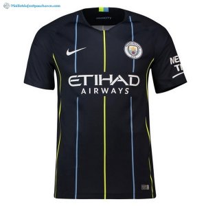 Thailande Maillot Manchester City Exterieur 2018 2019 Bleu Pas Cher