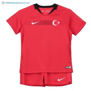 Maillot Turquie Domicile Enfant 2018 Rouge Pas Cher