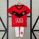 Maillot Manchester United Domicile Retro Enfant 2009 2010