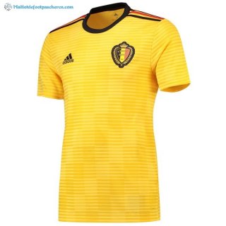 Maillot Belgique Exterieur 2018 Jaune Pas Cher Maillot Belgique Exterieur 2018 Jaune Pas Cher