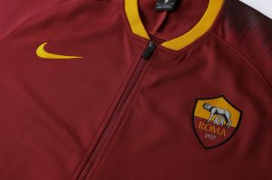 Survetement AS Roma 2018 2019 Rouge Marine Pas Cher