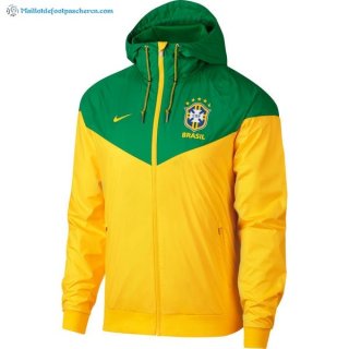 Coupe Vent Brésil 2018 Jaune Vert Pas Cher Coupe Vent Brésil 2018 Jaune Vert Pas Cher