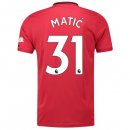 Maillot Manchester United NO.31 Matic Domicile 2019 2020 Rouge