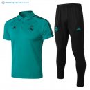 Polo Real Madrid Ensemble Complet 2017 2018 Vert Pas Cher