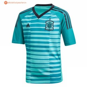 Maillot Espagne Enfant Domicile Gardien 2018 Pas Cher